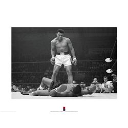 Muhammad Ali vs Sonny Liston Boxing Match Photo Print