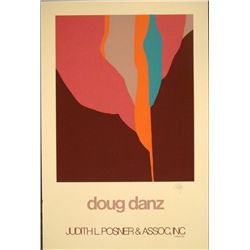 Doug Danz Signed Abstract Art Print 1983