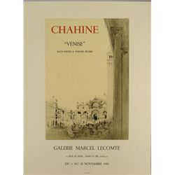 Edgar Chahine Venise 1981 Poster Lithograph