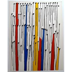 Magic Winds-Original Lithograph by Calder