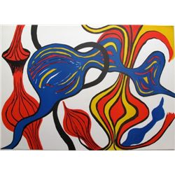 LES OIGNONS 1973 Lithograph by Alexander Calder