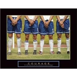 Courage Soccer Players Sport Photo Print