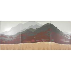 Steve Horan Signed Triptych 3 Pc Art Print Sawer Ridge