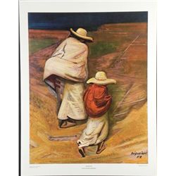 David Alfaro Siqueries Mexican Art Print Caminantes