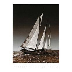 Bill Philip Sailing at Cowes I Art Print