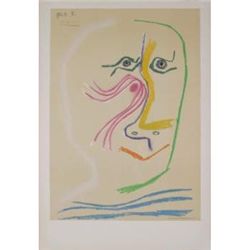 Homage a Rene Char-avant lettre 1969 Picasso Lithograph