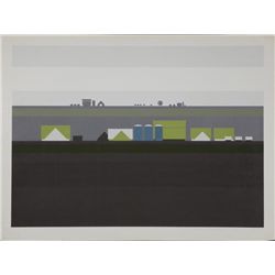 Steve Horan Signed Illinois Hwy Print March Along I-55