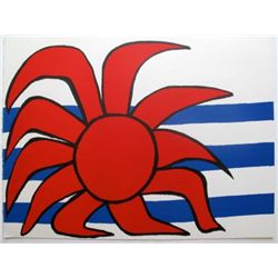 SOLEIL SUR LES VAGUES 1973 Lithograph Alexander Calder