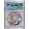 Image 1 : 1887 MORGAN DOLLAR ICG MS-63