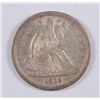 Image 1 : 1839 NO DRAPERY SEATED DIME, AU-58  NICE AND ORIGINAL