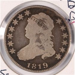 1819 BUST QUARTER VG
