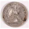 Image 1 : 1840 SEATED HALF DOLLAR VF/XF (DAMAGED)