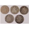 Image 1 : (5) 1887 SEATED DIMES AG/FINE