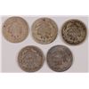 Image 2 : (5) 1887 SEATED DIMES AG/FINE