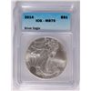 Image 1 : 2014 AMERICAN SILVER EAGLE, ICG MS-70!   PREFECT!