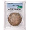 Image 1 : 1878 8TF MORGAN SILVER DOLLAR, PCGS MS-64 CAC!! WOW THE COOLEST COLORS