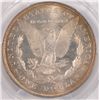 Image 3 : 1878 8TF MORGAN SILVER DOLLAR, PCGS MS-64 CAC!! WOW THE COOLEST COLORS