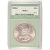 Image 1 : 1886-O MORGAN SILVER DOLLAR, NTC MS-63 BLAST WHITE!   RARE DATE IN HIGH GRADE!