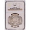 Image 1 : 1880-CC MORGAN Silver Dollar NGC MS-62 WHITE