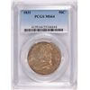 Image 1 : 1831 BUST HALF DOLLAR, PCGS MS-64  SUPERB LUSTER, LIGHT GOLD COLORS, RARE!!