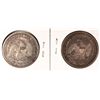 Image 2 : (2) SEATED HALF DOLLARS (53, 54)