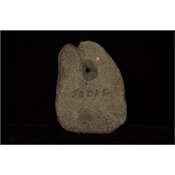 Stone Net Anchor From Sooke, B.C. 6" L. 4 1/2" W.                                                …