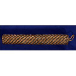 Kwagiul Eagle Feather Cedar Bark Fan Case 20 1/2" H. 3 1/4" D.  Fine Condition                   …