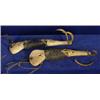 Two Older Inuit Fish Lures Caribou Horn and Soapstone 6 1/4" L.  Fair Condition                  …