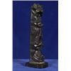 Very Fine Early 20TH C. Unsigned Haida Argillite Totem with Five Figures Possibly Capt. Andy Brow…