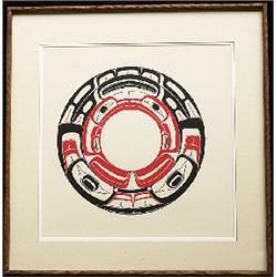 Robert Davidson Eagle Silkscreen 89/600 Signed 1979  26"x 25"  Good Condition                    …