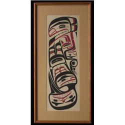 Robert Davidson "Raven with a Broken Beak and the Blind Halibut Fisherman" 28/122  1971 Framed 33…
