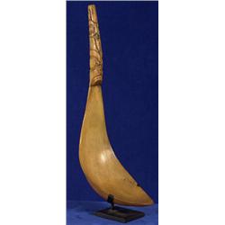 Classic Haida Sheep Horn Spoon with Carved Handle ca. 1880 Ex Emmons Collection P.B. 2979/33  197…