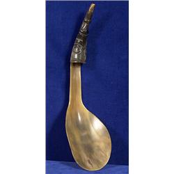 Northwest Coast Carved Horn Potlatch Ladle 14" L.  Fine Condition                                …