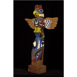 Ben Jack Senior Carved and Painted Nuu-chah-nulth Totem Carved When He Was 81 Years Old 16 1/4" H…