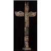 Old Northwest Coast Carved and Painted Three Figure Totem 72" H.  Good Condition                 …