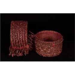 Pair of Cedar Root Woven Arm Bands  Good Condition                                               …