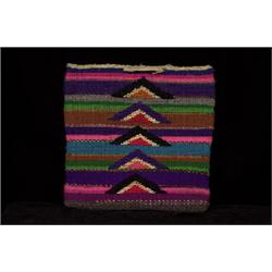 Old Nez Perce Cornhusk and Yarn Flat Bag ca. 1940  10" W. 9 1/2" H.  Fine Condition              …