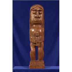 Alex Julian Carved Squamish Figure 23 1/2" H.  Good Condition                                    …