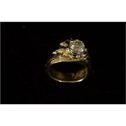 18K Gold Bill Helin Solitaire Diamond 1.12ct Whale Ring  VSR-4 Appraised $16,800 Excellent Condit…