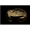 Fine 18K Richard Krentz Carved Whale Bracelet 6 1/2" L. 1" W.  Excellent Condition               …