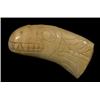 Haida Shaman's Charm Whale Tooth ca. 1890  5" L.  Fine Condition  Not Allowed to Ship to U.S.A.  …