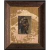 Image 1 : Old Oil on Panel Indian Chief Portrait 5"x 7" on Frame 18"x 15"  As Is                           …