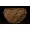 Thompson River Coiled Basket Bowl with Lightning Imbrication 9" D. 6" H.  Good Condition         …