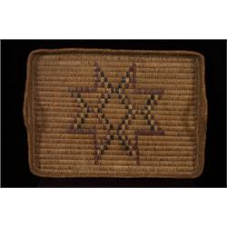 Old Fraser River Handled Rectangular Star Pattern Tray 21 1/4" L. 15 1/4" W. Minor Losses  Fine C…