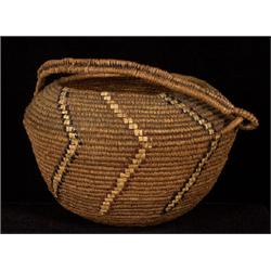 Lytton Circular Handled Basket 14" D. 12" H.  Fair Condition                                     …