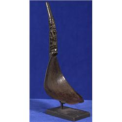Very Fine Haida Figured Goat Horn Spoon ca. 1880  5 3/4" L.                                      …