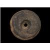 Image 1 : Ancient Salish Circular Drilled Stone Gaming Piece 3 1/2" D.  Fine Condition                     …