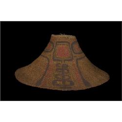 Superb Haida Painted Cedar Hat Ex Mark Ward Collection ca. 1890  15 1/2" D. 6 1/2" H.  Excellent …