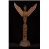 Image 2 : Ellen Neel Carved Three Figure Totem Signed "Kakasolas" 20 1/2" H.  Good Condition               …