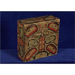 Hand Painted West Coast Trinket Box 8"sq  Fair Condition                                         …